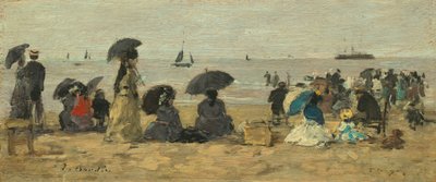 A tengerpart, 1877. alkotó: Eugene Louis Boudin