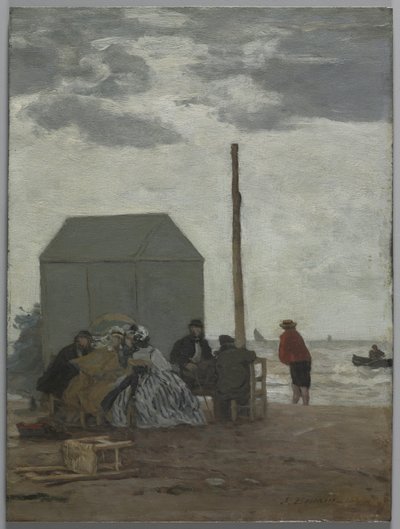 A tengerpart Deauville-ben alkotó: Eugene Louis Boudin