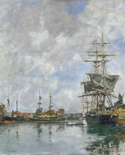 Deauville dokkja, 1891 alkotó: Eugene Louis Boudin