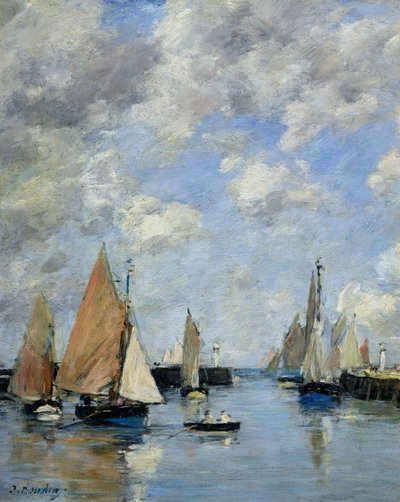 A dagály mólója, Trouville alkotó: Eugene Louis Boudin