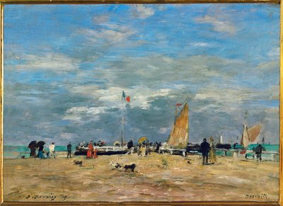 A deauville-i móló alkotó: Eugene Louis Boudin