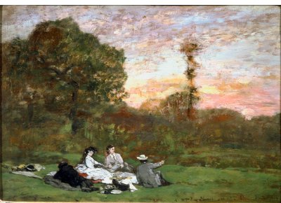 Az ebéd a füvön alkotó: Eugene Louis Boudin