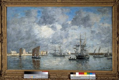 A Carnaret kikötője Eugene Louis Boudin (1824-1898) festménye. 1872. Dim. 0,55 x 0,89 m. Párizs, Musee d