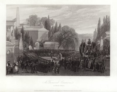 Eine Trauerrede auf dem Père Lachaise von Eugene Louis Lami