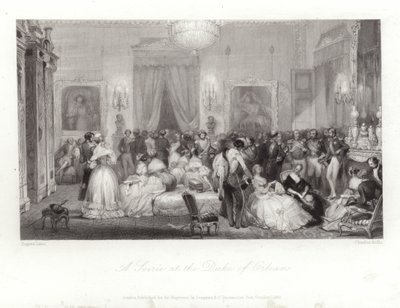 Egy estély az Orleans hercegében alkotó: Eugene Louis Lami