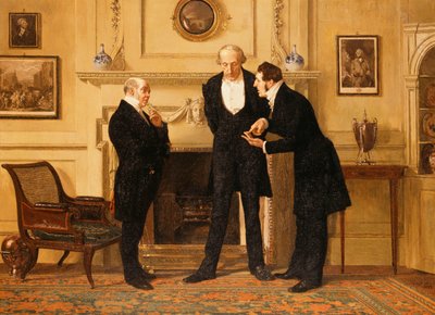Figurák a belső térben, alkotó: Eugene Louis Lami