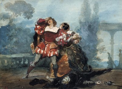 Illusztráció a Marianne szeszélyei című darabhoz, 1851 alkotó: Eugene Louis Lami