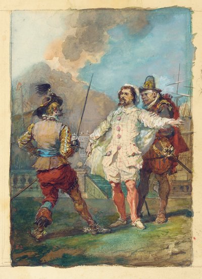 "Scapin csalása", Moliere nyomán alkotó: Eugene Louis Lami