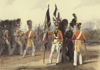Őrtisztek alkotó: Eugene Louis after Lami