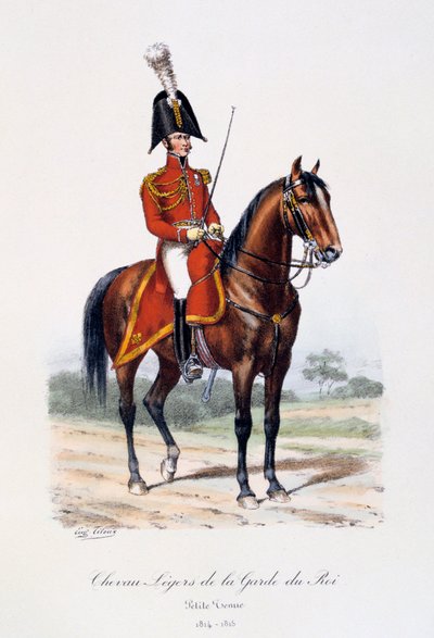 A királyi gárda könnyű lovai, kis egyenruha, 1814-15 alkotó: Eugene Titeux