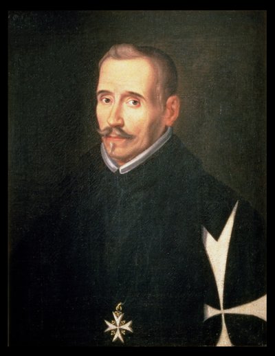 506 131-0795275/1 Lope Felix de Vega Carpio (1562-1635) portréja 1630 körül (olaj, vászon) alkotó: Eugenio (attr. to) Caxes