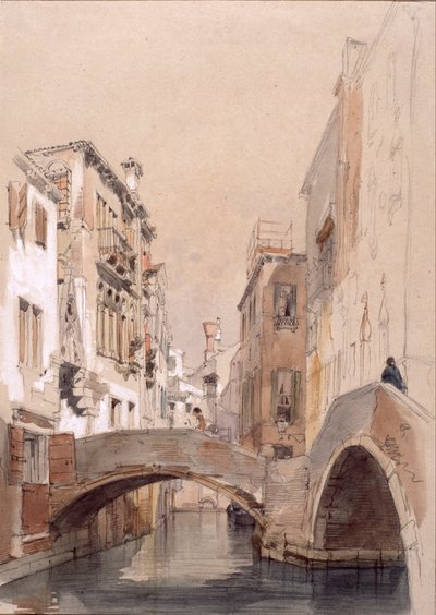 A velencei csatorna alkotó: Eugenio Lucas Velázquez