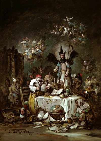 Allegorikus szeszély. A kapzsiság, 1852 alkotó: Eugenio Lucas Velázquez