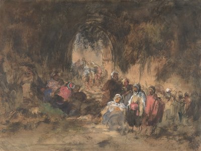 Pihenő arabok, 1817-70. alkotó: Eugenio Lucas Villamil