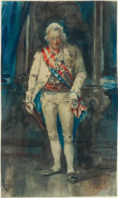 IV. Károly spanyol király alkotó: Eugenio Lucas y Padilla