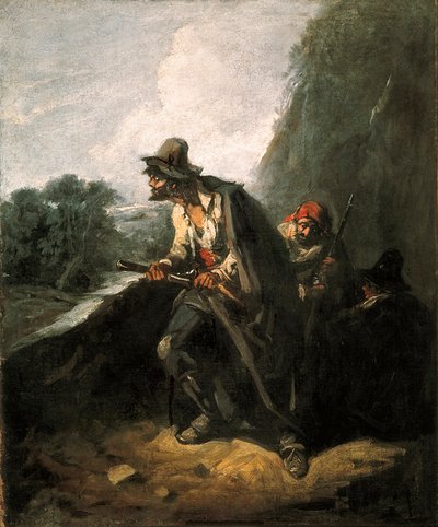 „A banditák” (festmény) alkotó: Eugenio Lucas y Padilla