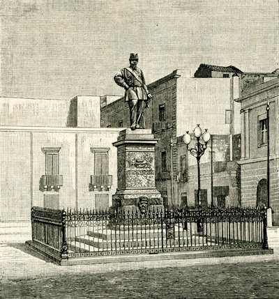 Vittorio Emanuele II (1820-1878) emlékműve, Eugenio Maccagnani (1852-1930), Lecce, Puglia, Olaszország alkotó: Eugenio Maccagnani