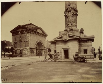 Korábbi trónakadály (útdíjfizető pavilon és oszlop) alkotó: Eugène Atget