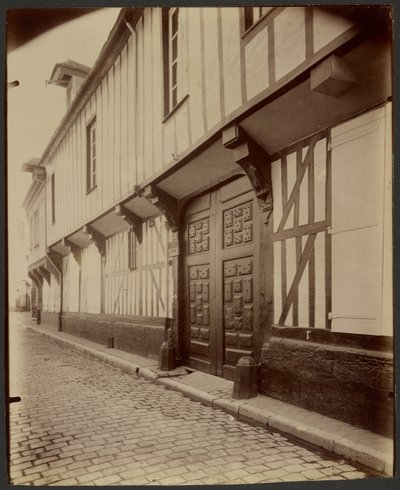 Beauvais, House, Rue Pantaléon 27. alkotó: Eugène Atget