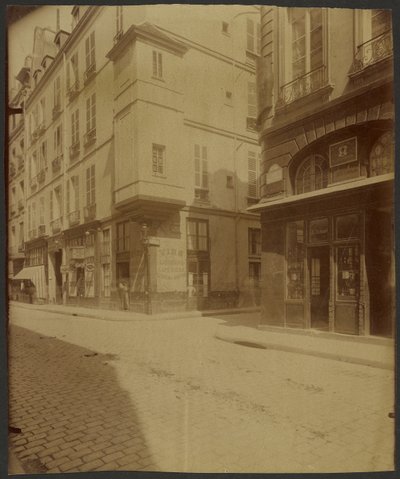 Toronyház a rue Saint Paulon.  Állítólag III. Henrik orvosának, Botalnak a rendelője volt. alkotó: Eugène Atget