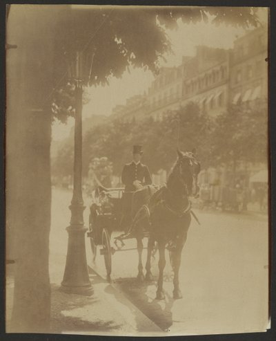 [Várakozó kocsi] alkotó: Eugène Atget