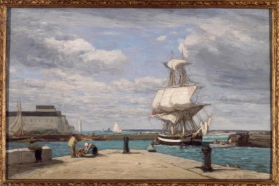 Honfleur, a kikötő alkotó: Eugene Louis Boudin