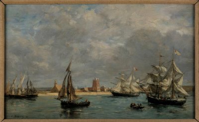 Camaret kikötője alkotó: Eugene Louis Boudin