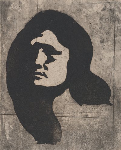 Egy nő feje, kb. 1904. alkotó: Eugène Carrière
