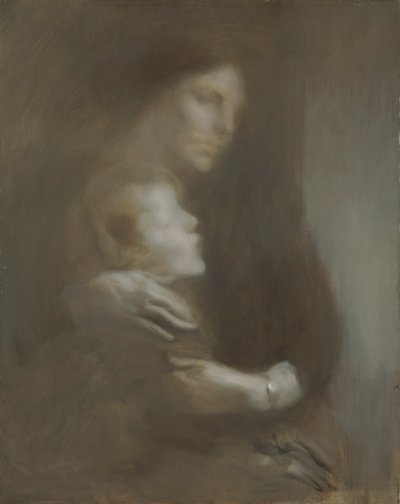 „Anyasági szenvedés”, 1896-97 alkotó: Eugène Carrière