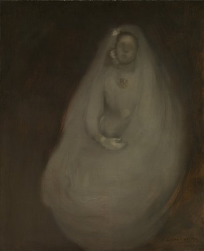 Az elsőáldozás, kb. 1896. alkotó: Eugène Carrière