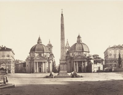 Piazza del Popolo, 1848-52. alkotó: Eugène Constant