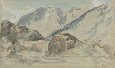 hegyi táj alkotó: Eugène Delacroix