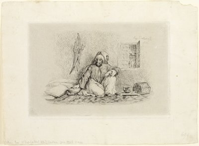 Mohammed-Ben-Abou főnök alkotó: Eugène Delacroix