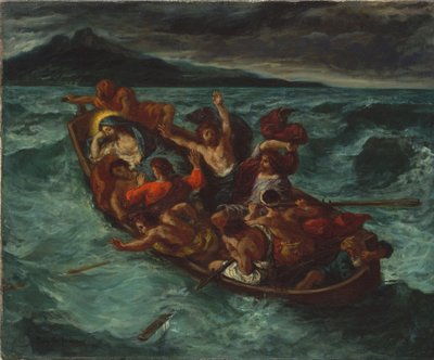Krisztus alszik a vihar alatt alkotó: Ferdinand Victor Eugene Delacroix
