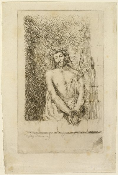 Krisztus a náddal alkotó: Eugène Delacroix