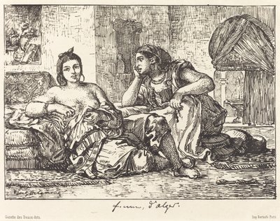 Algír nők, 1833. alkotó: Eugène Delacroix