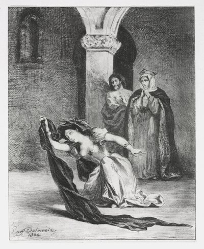 Hamlet: Ophelia éneke alkotó: Eugène Delacroix