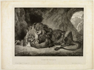 Az Atlasz-hegység oroszlánja alkotó: Eugène Delacroix