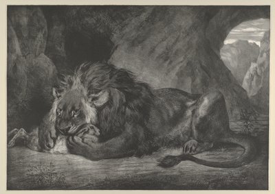 Az Atlasz-hegység oroszlánja, 1829-30., 1829-30. alkotó: Eugène Delacroix