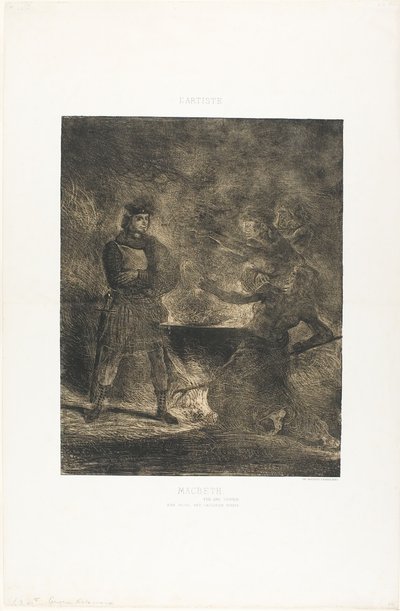 Macbeth és a boszorkányok alkotó: Eugène Delacroix