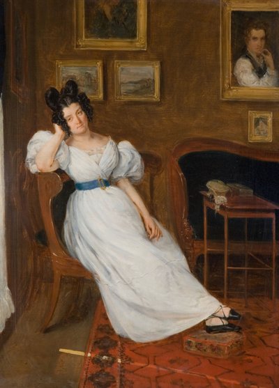 Simonné portréja, 1850. alkotó: Eugène Delacroix