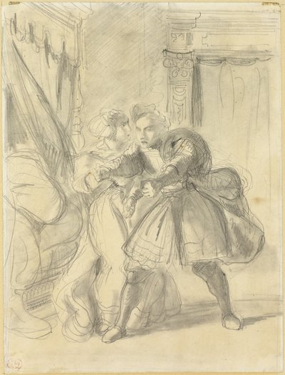 Tanulmány alkotó: Eugène Delacroix