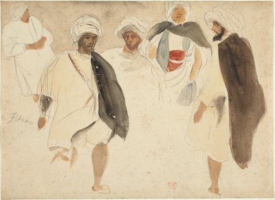 Arabok tanulmányozása alkotó: Eugène Delacroix