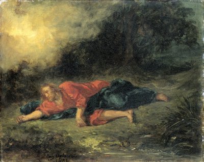 Az agónia a kertben alkotó: Eugène Delacroix