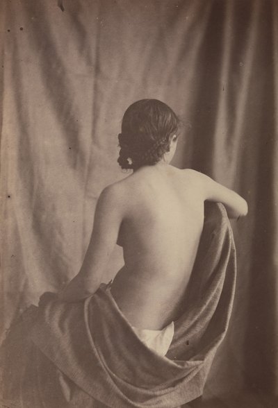 [Ülő női akt], 1853-54. alkotó: Eugène Durieu