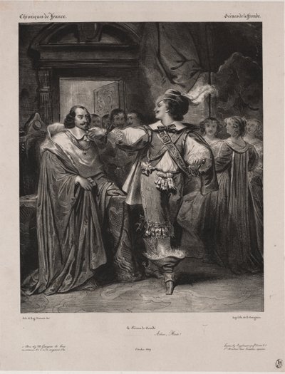 Franciaország krónikái: A Fronde jelenete – Condé hercege alkotó: Eugène François Marie Joseph Devéria