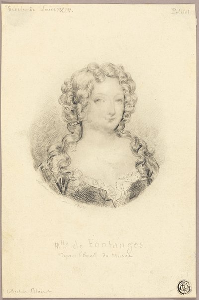 Medallion de Fontanges kisasszony portréja alkotó: Eugène François Marie Joseph Devéria