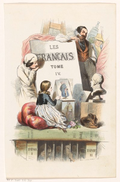 Művészi megjelenésű személyek Címlap ehhez: Les Français peints par eux-mêmes, 1841 alkotó: Eugène Guillaumot