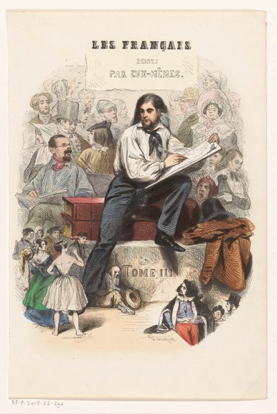 Vázlatkészítő művész Címlap ehhez: Les Français peints par eux-mêmes, 1841 alkotó: Eugène Guillaumot