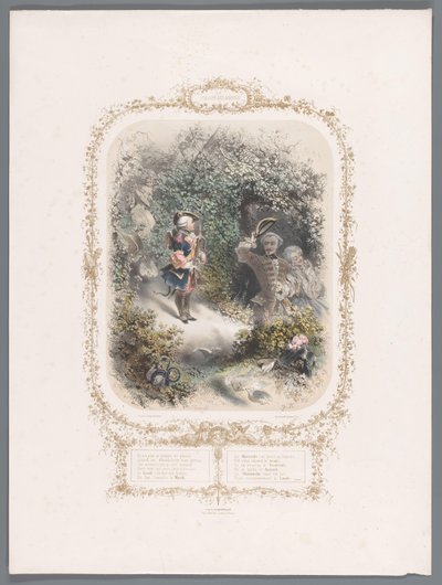 Twee geliefden groeten Cupido Nincs többé örömünk vagy fájdalmunk, ha az eredményeket előre látjuk (...) (cím a tárgyon) Week van de liefde (sorozat címe) Szerelem hét (a sorozat címe a tárgyon) alkotó: Eugène Guérard